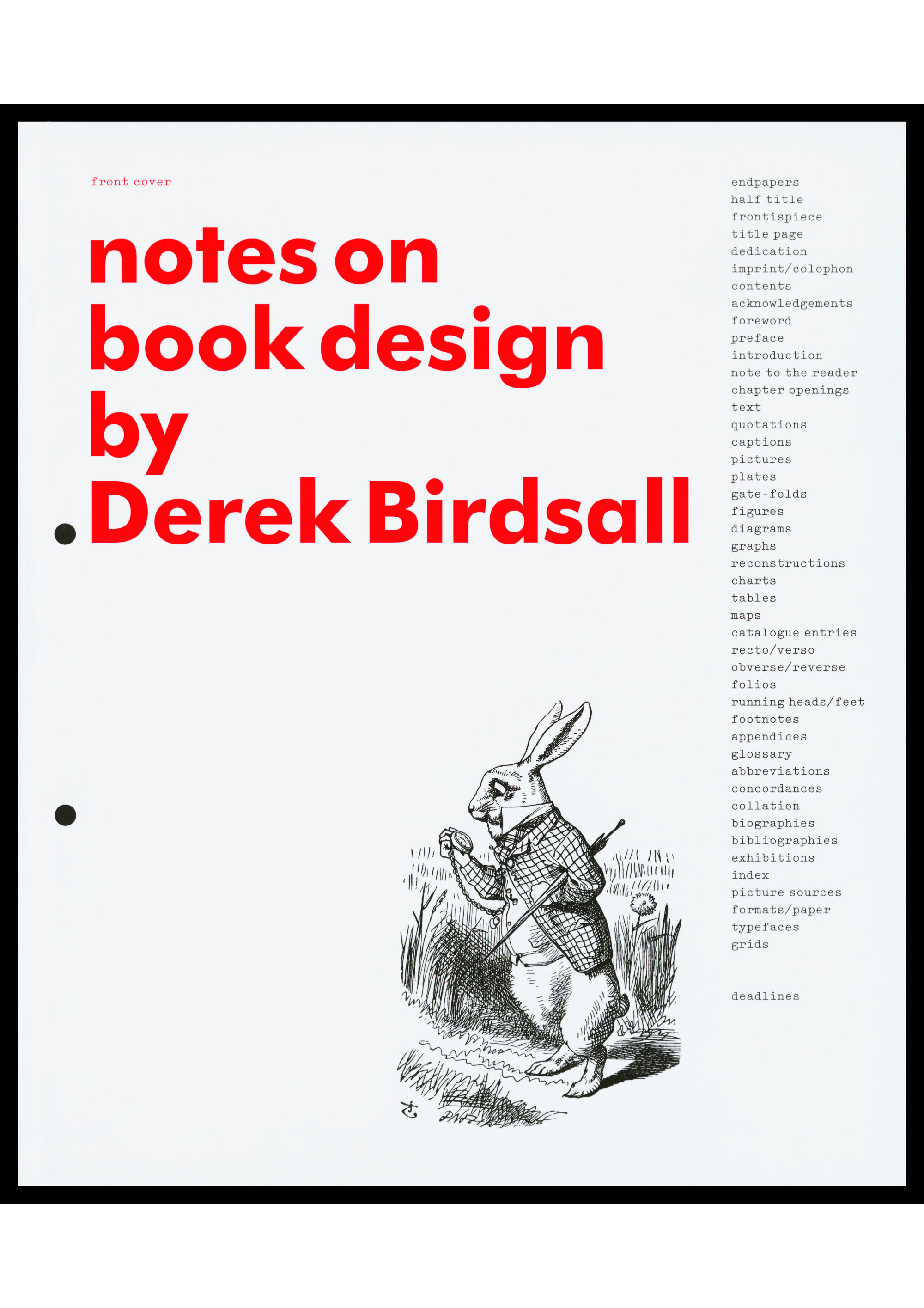 Notes on Book Design, 2004