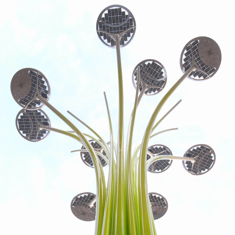 Lighting: Solar tree, Street Lamp, Milan, Italy. Artemide Spa, 2006-2010